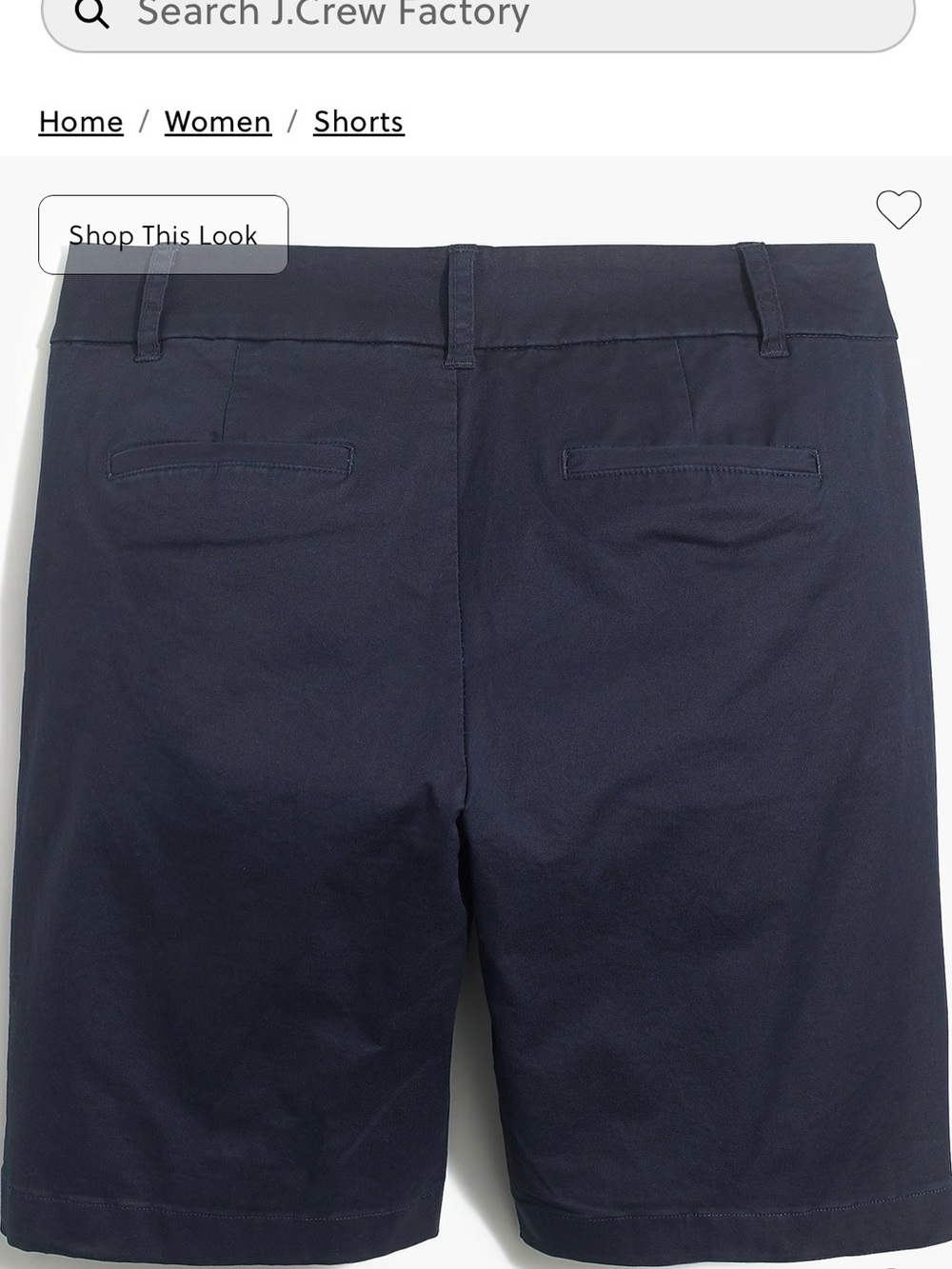 J. Crew Factory Frankie Bermuda Chino Women’s Navy Shorts 9 inch Sz 12 Like New